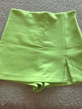 Zara Neon Lime Skort